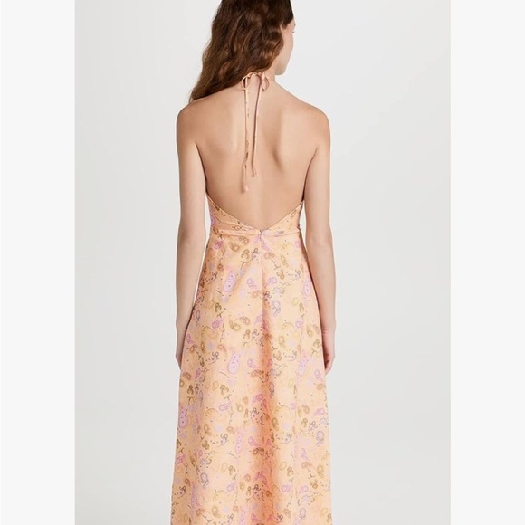 Charlie Holiday floral linen dress size large - Picture 2 of 11